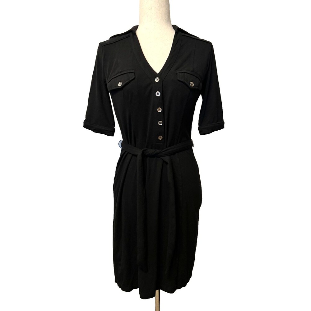 White House Black Market Size S Shirt Dress Minimalist Everyday Casual Stretch